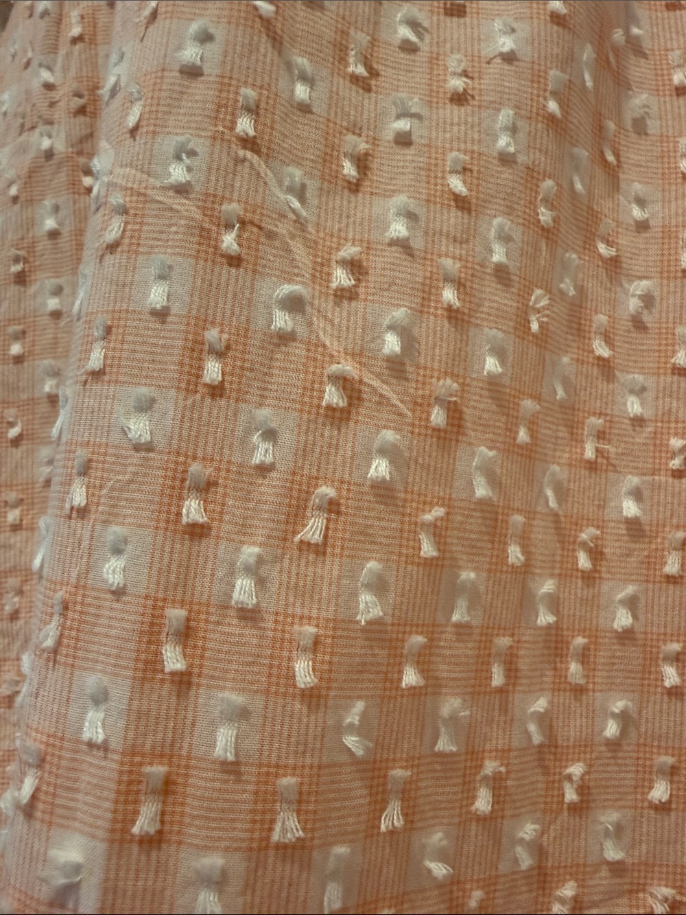 Marks & Spencer Peach Textured Two-Piece Pajama Set - Picture 4 of 4
